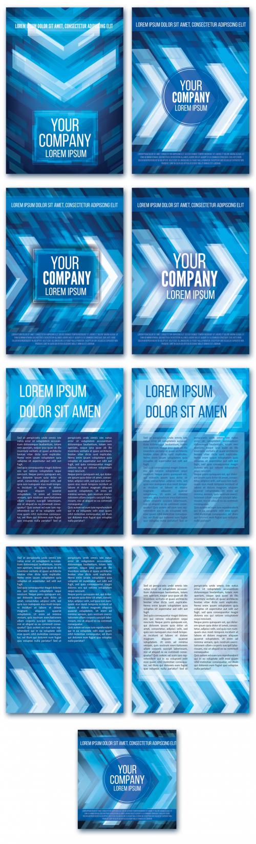 Flyer Layout with Abstract Background 1 - 155164176