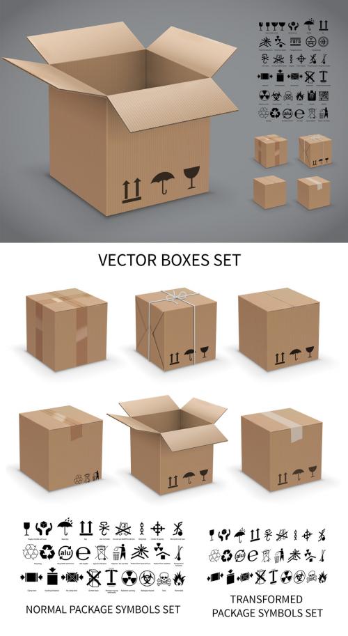 Cardboard Box Packing Instructions Kit 1 - 155164180