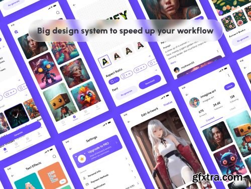 Artify - AI Art Generator App UI Kit Ui8.net