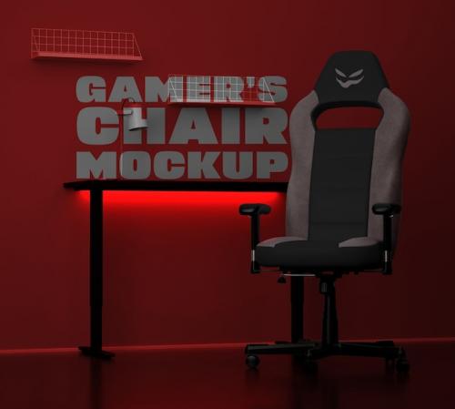 Premium PSD | Gamer's chair mockup Premium PSD