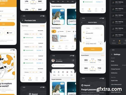 Beyond - Travel Mobile App UI Kit Ui8.net