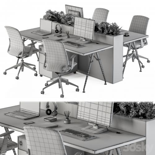 Office Furniture - employee Set 29