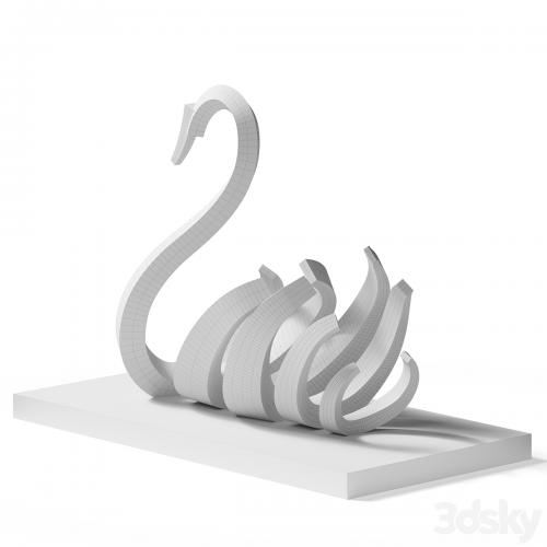 Sculpture statue Swan