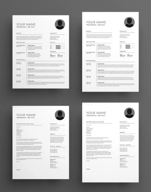 Executive Resume and Cover Letter Layout  - 158915773