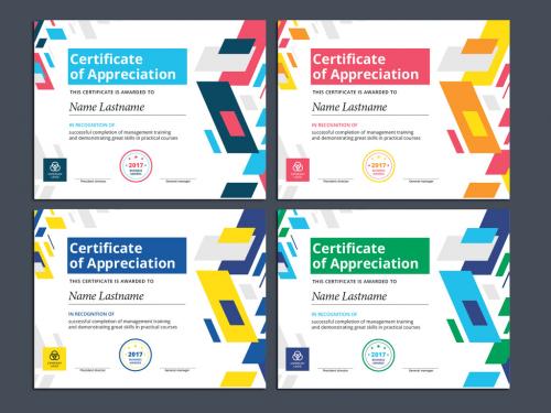 Colorful Award Certificate Layouts 1 - 159656121