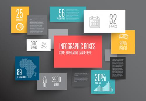 Overlapping Rectangles Infographic Layout - 159753610