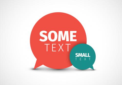 Overlapping Speech Bubble Graphic Layout  - 159753838