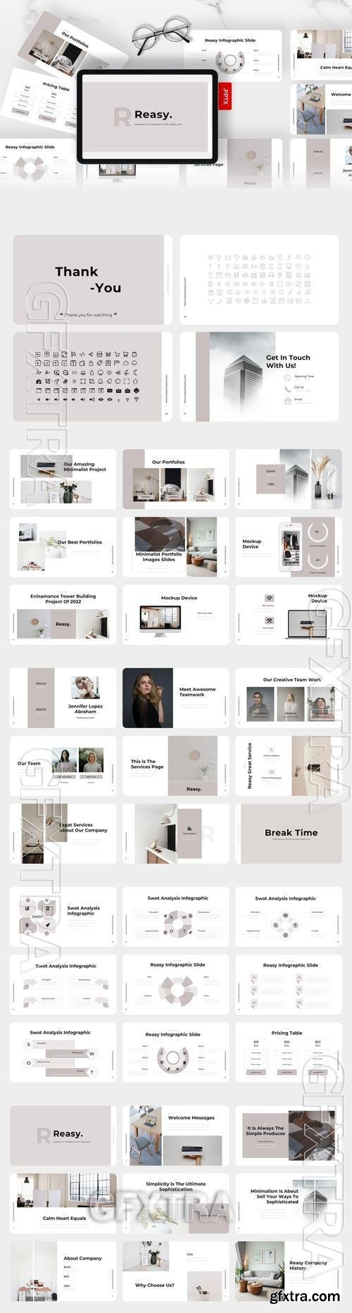 Reasy - Minimalis PowerPoint Template 8JSNT6E