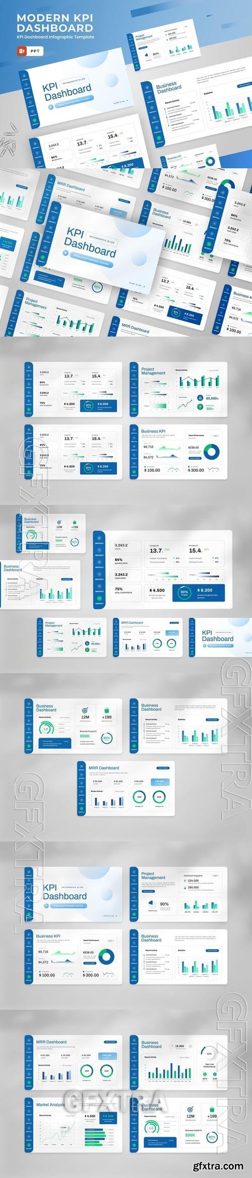 KPI Dashboard Powerpoint Template 4ZYJM38