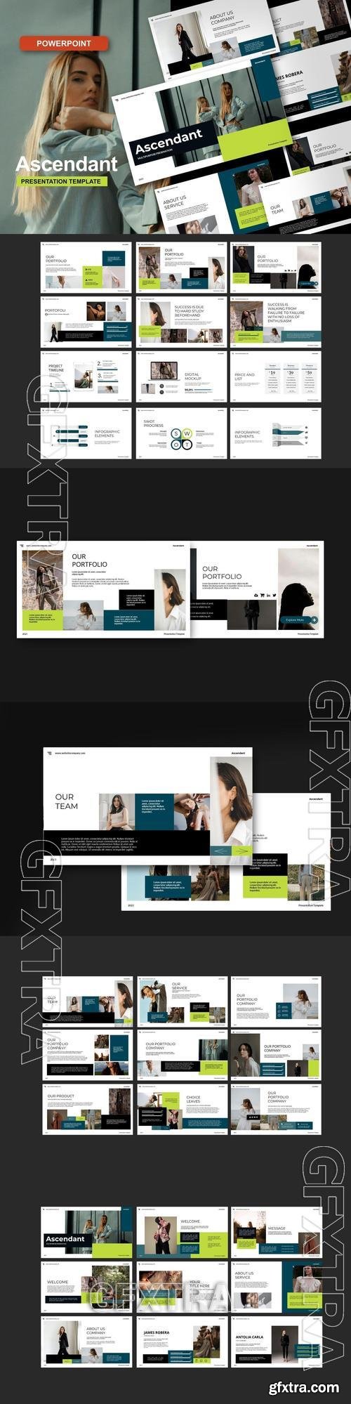 Ascendant Powerpoint Template US7FPWZ