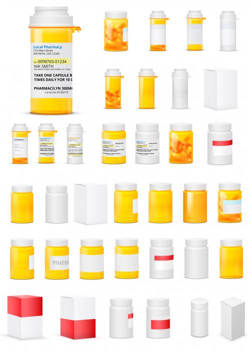 16 Prescription Medication Mockups - 161906003