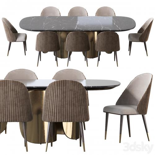 Oscar Opera Contemporary Table and Chair Diva Sb