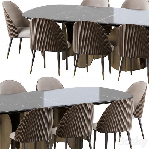 Oscar Opera Contemporary Table and Chair Diva Sb