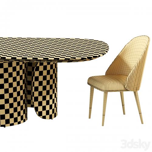 Oscar Opera Contemporary Table and Chair Diva Sb