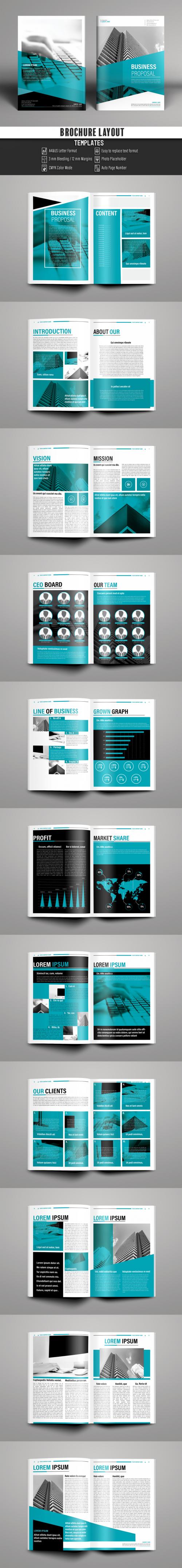 Teal Business Proposal Booklet Layout - 163413711