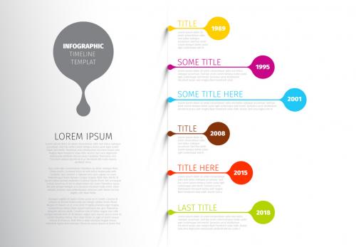 Colorful Vertical Timeline Infographic 2 - 164300665