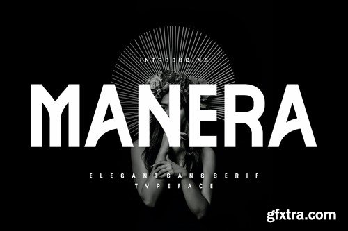 MANERA Elegant Sans Serif Typeface 36QTRN7