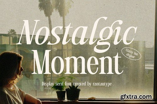 Nostalgic Moment Classy but Elegant serif font Q2YAQFE