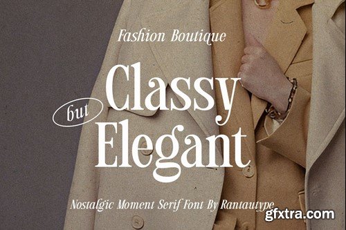 Nostalgic Moment Classy but Elegant serif font Q2YAQFE