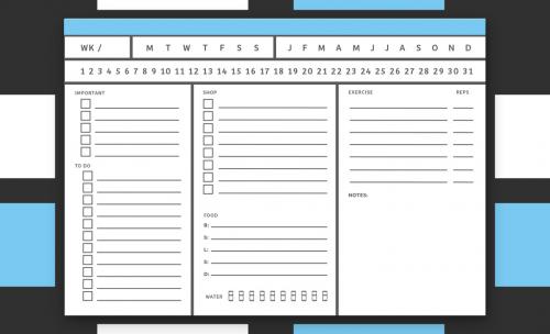 Weekly To Do List Layout 6 - 164322487