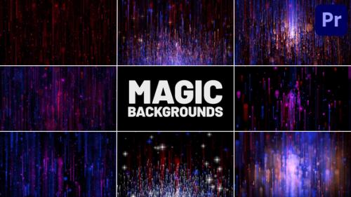 Videohive - Collection of Magic Backgrounds for Premiere Pro - 48431489 - 48431489