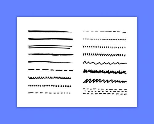 Thin Pen Brush Strokes - 165088562