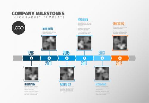 Vertical Image Grid Timeline Infographic Layout - 165943858