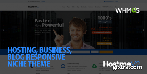 Themeforest - Hostme v2 - Responsive WordPress Theme 5275274 v7.0 - Nulled