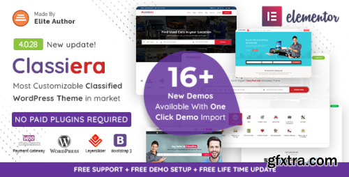 Themeforest - Classiera – Classified Ads WordPress Theme 14138208 v4.0.28 - Nulled