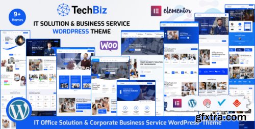 Themeforest - Techbiz - IT Solution &amp; Business Consulting Service WordPress Theme 40006717 v2.6.4 - Nulled