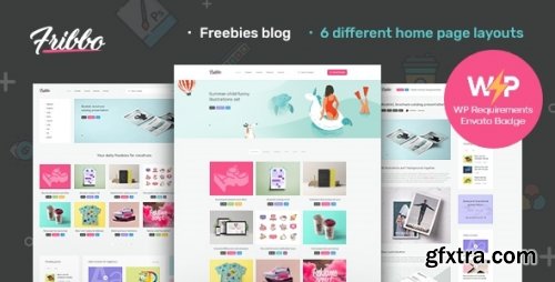 Themeforest - Fribbo - Freebies Blog WordPress Theme 25587347 v1.0.7 - Nulled