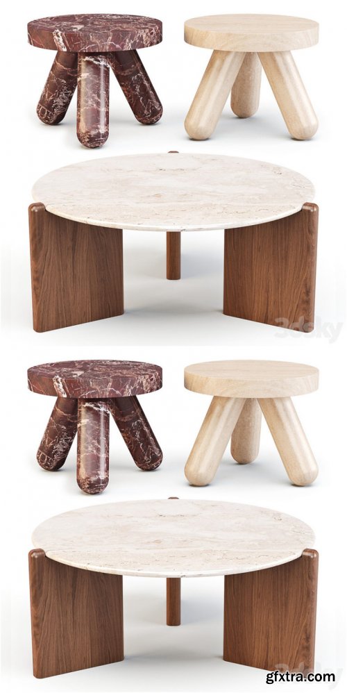 CB2 Santoro and Jaxx – Coffee and Side Tables 