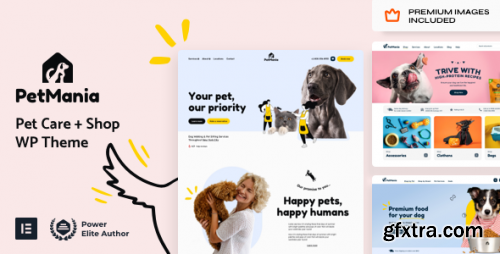 Themeforest - PetMania - Pet Shop &amp; Care Elementor Pro WordPress Theme 39842195 v3.4 - Nulled