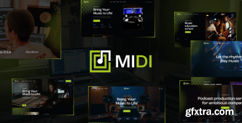 Themeforest - Midi - Sound &amp; Music Production WordPress Theme 44897001 v1.2.0 - Nulled