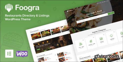 Themeforest - Foogra - Restaurants Directory &amp; Listings WordPress Theme 37317341 v1.0.17 - Nulled