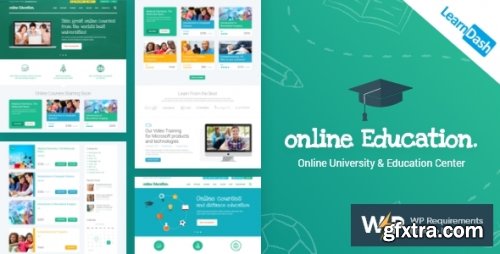 Themeforest - Education Center | LMS Online University &amp; School Courses Studying WordPress Theme 10652918 v3.6.7 - Nulled