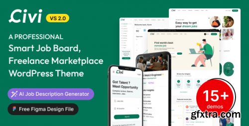 Themeforest - Civi - Job Board, Freelance Marketplace WordPress Theme 42770817 v2.0.3 - Nulled