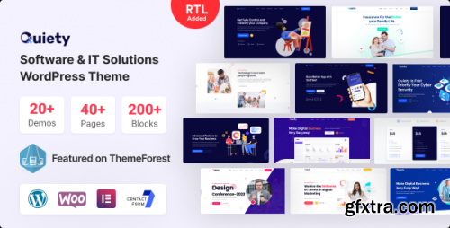 Themeforest - Quiety – Software &amp; IT Solutions WordPress Theme 34482722 v5.2.0 - Nulled