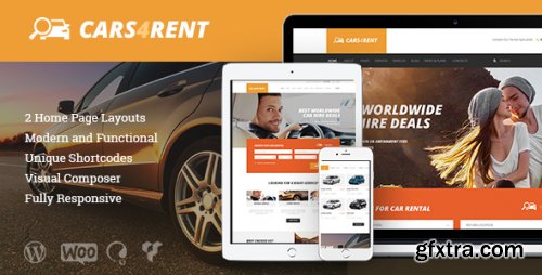 Themeforest - Cars4Rent | Auto Rental &amp; Taxi Service WordPress Theme + RTL 19669503 v1.2.9 - Nulled