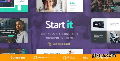 Themeforest - Start It - Technology &amp; Startup WordPress Theme 21098398 v1.1.8 - Nulled