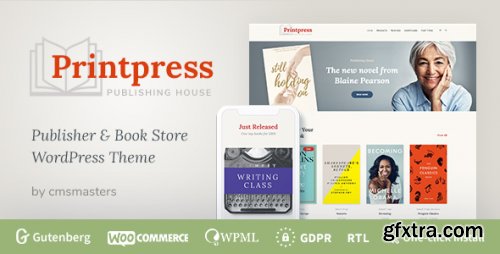 Themeforest - Printpress -  Book Publishing WordPress Theme 24014694 v1.1.4 - Nulled