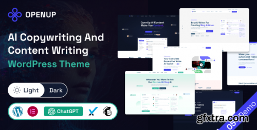 Themeforest - Openup - AI Content Writer &amp;  AI Application WordPress Theme 46151573 v1.0.5 - Nulled