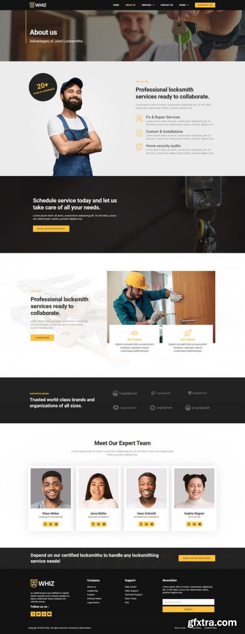 Themeforest - Whiz - Locksmith &amp; Key Maker Services Elementor Pro Template Kit 48801808 v1.0.0 - Nulled