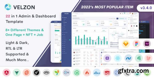 Themeforest - Velzon - Admin &amp; Dashboard Template 36077495 v3.3 - Nulled