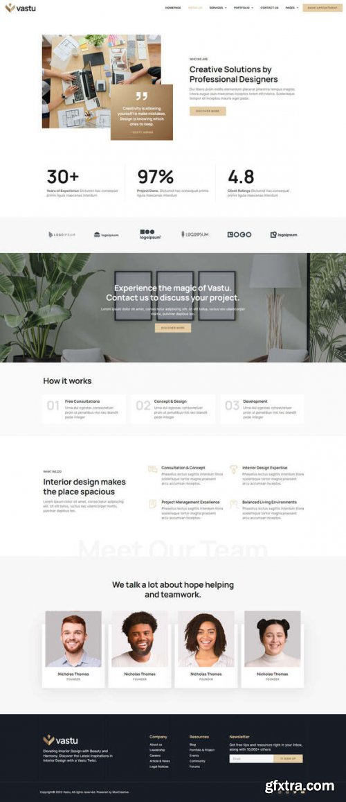 Themeforest - Vastu - Interior Design Service Elementor Pro Template Kit 48888715 v1.0.0 - Nulled