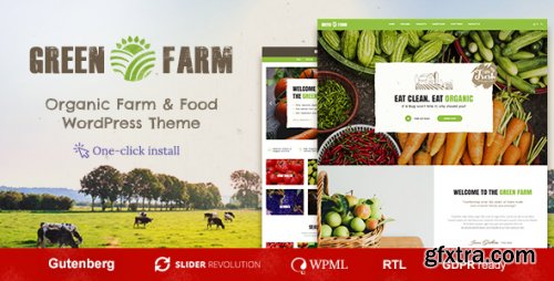 Themeforest - Green Farm - Organic Food WordPress Theme 19295137 v1.2.8 - Nulled