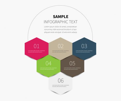 Stacked Hexagon Infographic Layout - 166710296