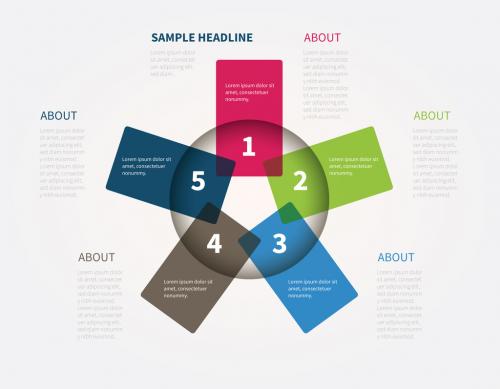 Overlapping Transparent Shapes Infographic Layout - 166711662