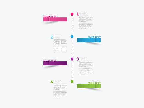 Colorful Vertical Timeline Infographic Layout - 166711719
