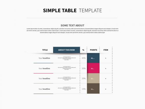 Infographic Table Layout 1 - 167004730